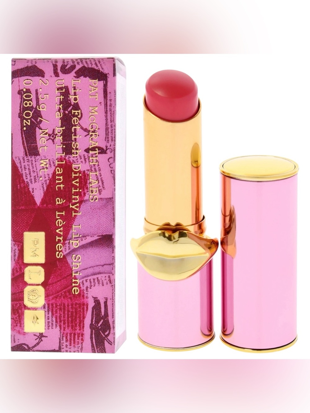 Pat McGrath Lip Fetish Divinyl Lip Shine 592 Boudoir Rose 2.5g New In Box
